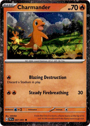 Charmander (007/091) (Cosmos Holo) [Scarlet & Violet: Paldean Fates] - The Mythic Store | 24h Order Processing