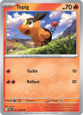 Tepig (011/086) [Scarlet & Violet: White Flare] - The Mythic Store | 24h Order Processing