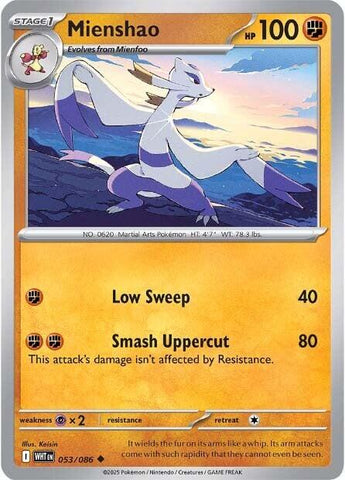 Mienshao (053/086) [Scarlet & Violet: White Flare] - The Mythic Store | 24h Order Processing