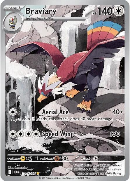 Braviary (155/086) [Scarlet & Violet: Black Bolt] - The Mythic Store | 24h Order Processing
