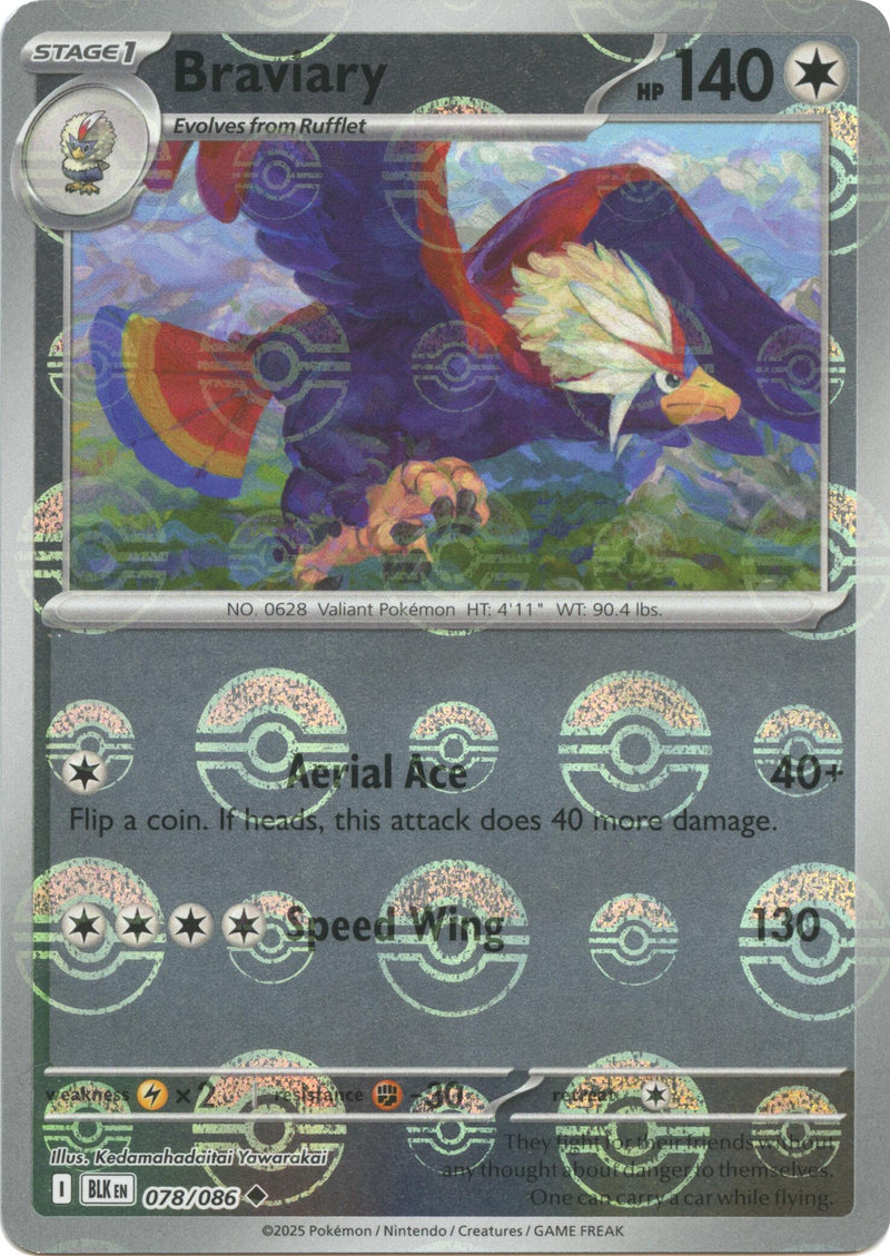 Braviary (078/086) (Poke Ball Pattern) [Scarlet & Violet: Black Bolt] - The Mythic Store | 24h Order Processing