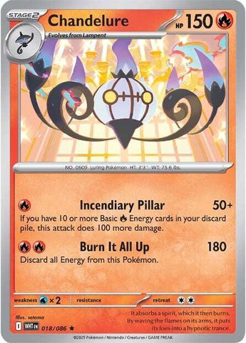 Chandelure (018/086) [Scarlet & Violet: White Flare] - The Mythic Store | 24h Order Processing