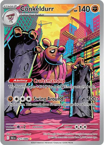 Conkeldurr (127/086) [Scarlet & Violet: Black Bolt] - The Mythic Store | 24h Order Processing