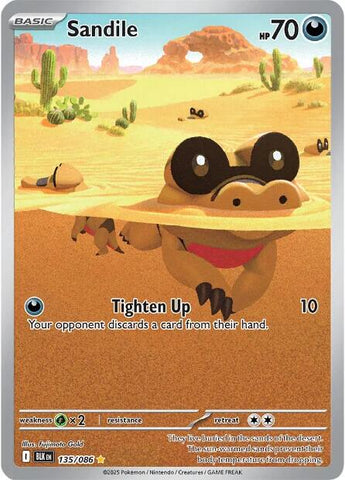 Sandile (135/086) [Scarlet & Violet: Black Bolt] - The Mythic Store | 24h Order Processing
