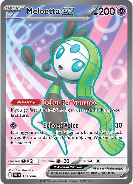 Meloetta ex (159/086) [Scarlet & Violet: Black Bolt] - The Mythic Store | 24h Order Processing