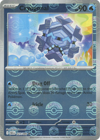 Cryogonal (027/086) (Poke Ball Pattern) [Scarlet & Violet: Black Bolt] - The Mythic Store | 24h Order Processing