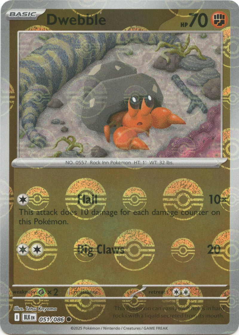 Dwebble (051/086) (Poke Ball Pattern) [Scarlet & Violet: Black Bolt] - The Mythic Store | 24h Order Processing