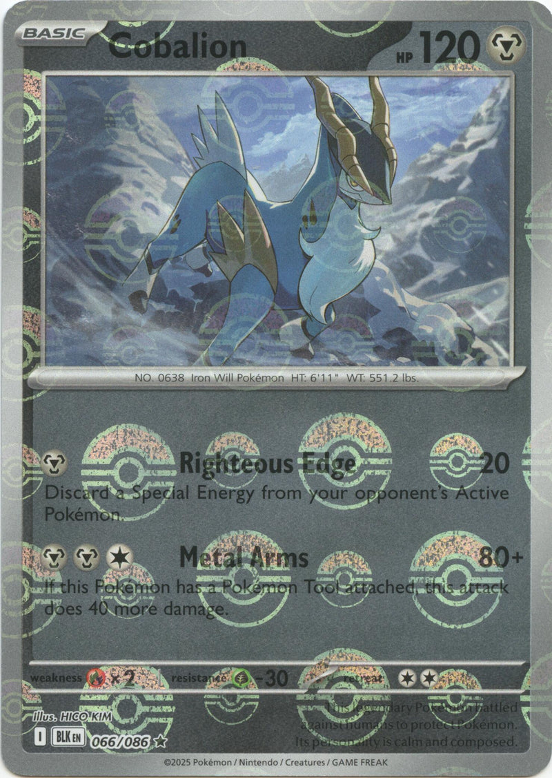 Cobalion (066/086) (Poke Ball Pattern) [Scarlet & Violet: Black Bolt] - The Mythic Store | 24h Order Processing