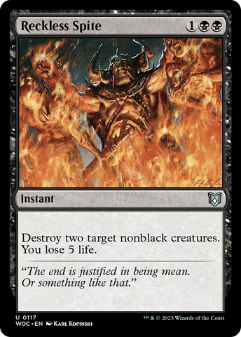 Reckless Spite [Wilds of Eldraine Commander] - The Mythic Store | 24h Order Processing