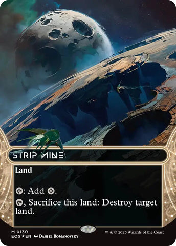 Strip Mine (0130) (Borderless) (Galaxy Foil) [Edge of Eternities: Stellar Sights] - The Mythic Store | 24h Order Processing