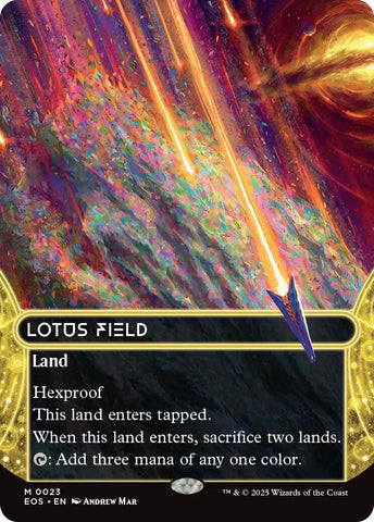 Lotus Field (0023) (Borderless) [Edge of Eternities: Stellar Sights] - The Mythic Store | 24h Order Processing
