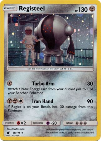 Registeel (68/111) (Cosmos Holo) [Sun & Moon: Crimson Invasion] - The Mythic Store | 24h Order Processing