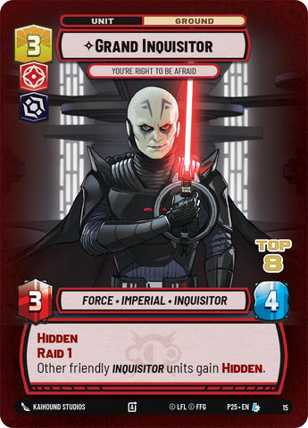 Grand Inquisitor - You're Right to Be Afraid (Top 8) (15) (15) [Organized Play Promos] - The Mythic Store | 24h Order Processing