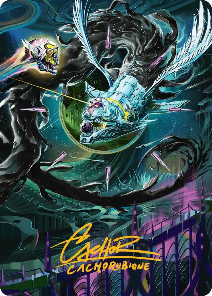 Quantum Riddler Art Card (Gold-Stamped Signature) [Edge of Eternities Art Series] - The Mythic Store | 24h Order Processing