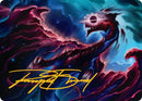 Nova Hellkite Art Card (18/54) (Gold-Stamped Signature) [Edge of Eternities Art Series] - The Mythic Store | 24h Order Processing