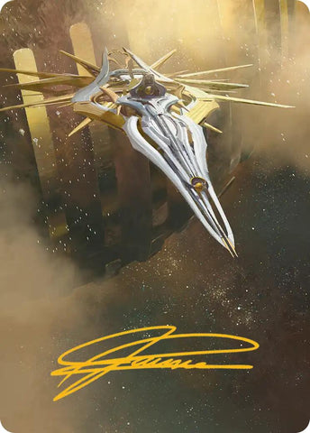 Dawnsire, Sunstar Dreadnought Art Card (Gold-Stamped Signature) [Edge of Eternities Art Series] - The Mythic Store | 24h Order Processing