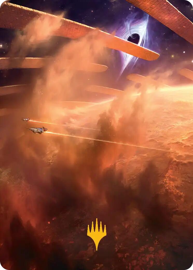 Adagia, Windswept Bastion Art Card (Gold-Stamped Planeswalker Symbol) [Edge of Eternities Art Series] - The Mythic Store | 24h Order Processing