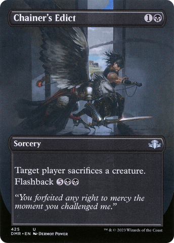 Chainer's Edict (Borderless Alternate Art) [Dominaria Remastered] - The Mythic Store | 24h Order Processing
