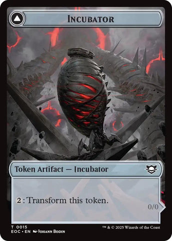 Incubator // Phyrexian Double-Sided Token [Edge of Eternities Commander Tokens] - The Mythic Store | 24h Order Processing