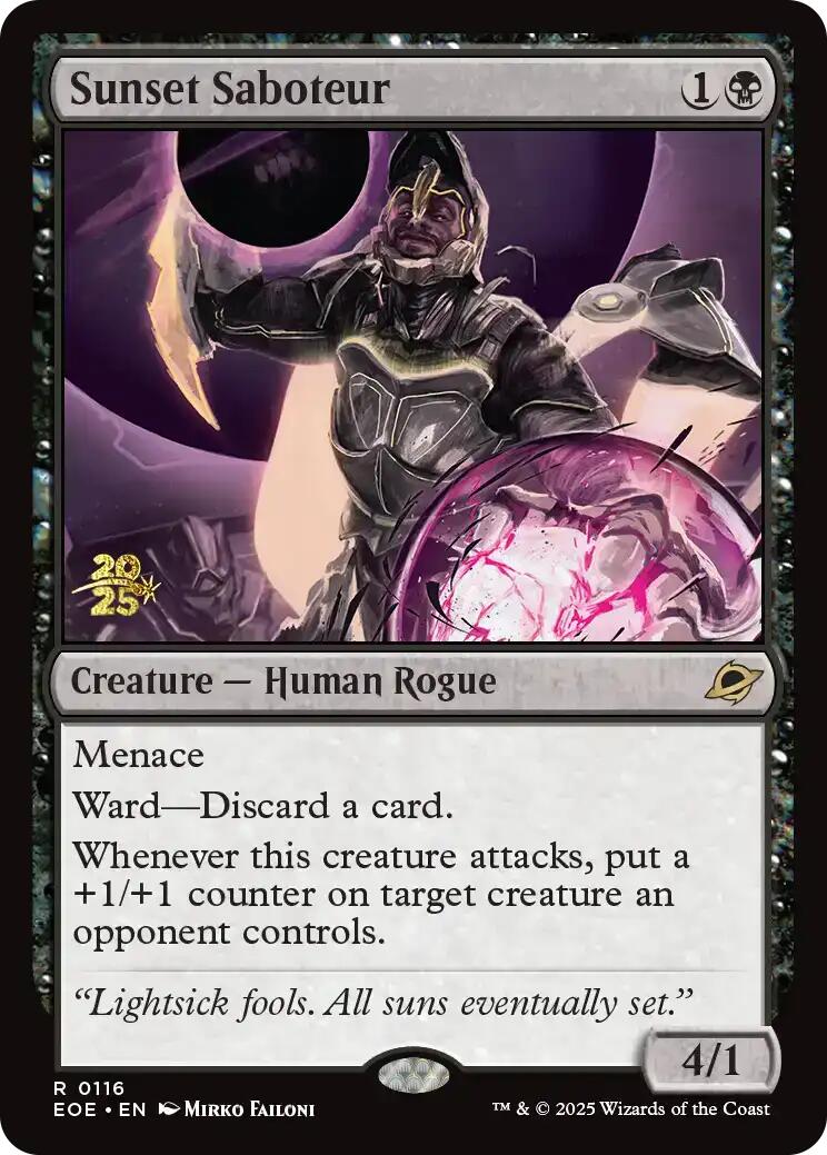 Sunset Saboteur [Edge of Eternities Prerelease Promos] - The Mythic Store | 24h Order Processing