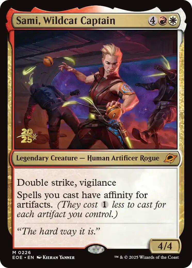 Sami, Wildcat Captain [Edge of Eternities Prerelease Promos] - The Mythic Store | 24h Order Processing