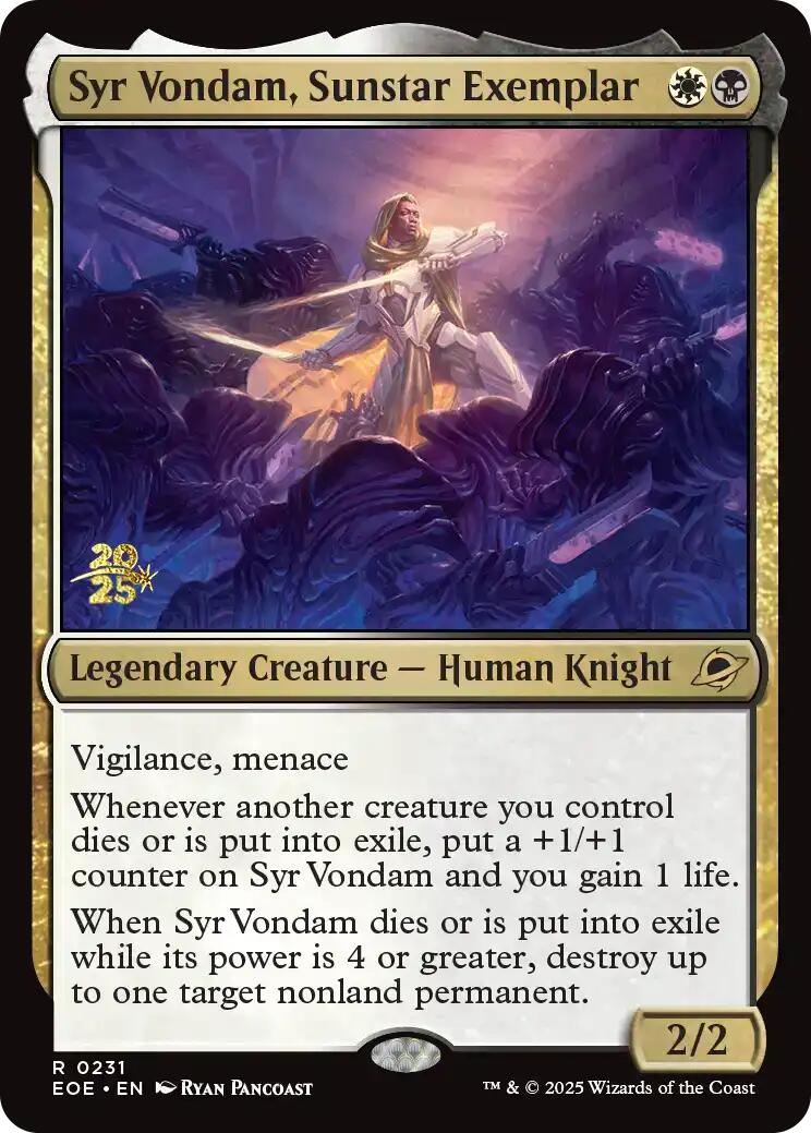 Syr Vondam, Sunstar Exemplar [Edge of Eternities Prerelease Promos] - The Mythic Store | 24h Order Processing