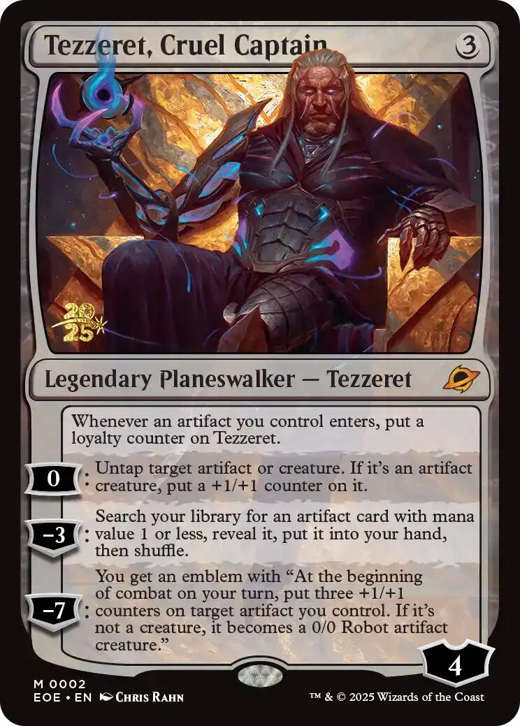 Tezzeret, Cruel Captain [Edge of Eternities Prerelease Promos] - The Mythic Store | 24h Order Processing