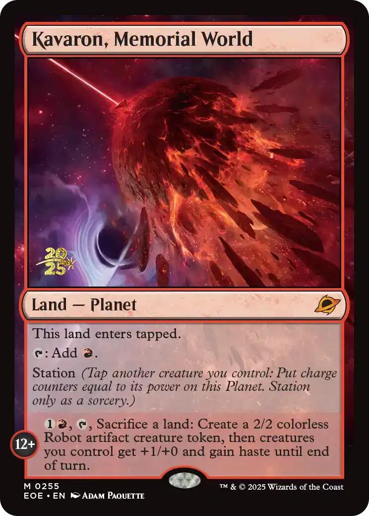 Kavaron, Memorial World [Edge of Eternities Prerelease Promos] - The Mythic Store | 24h Order Processing