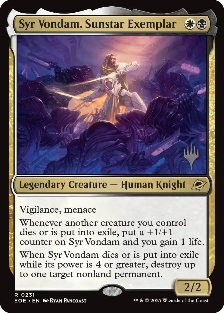 Syr Vondam, Sunstar Exemplar (Promo Pack) [Edge of Eternities Promo Pack] - The Mythic Store | 24h Order Processing