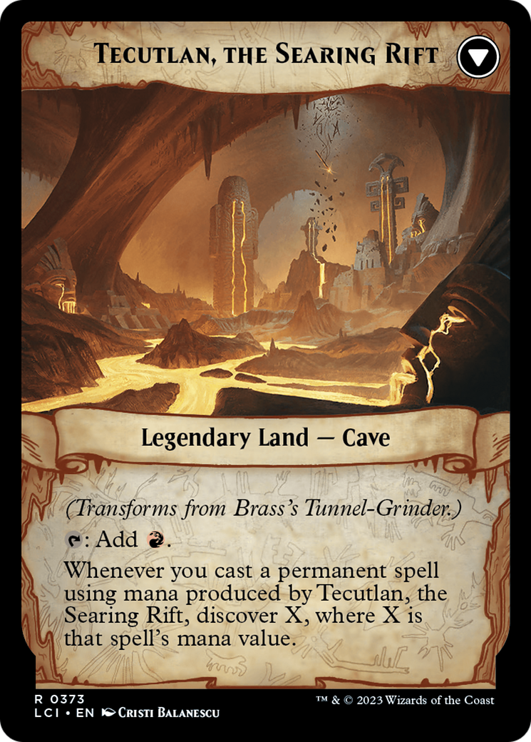 Brass's Tunnel-Grinder // Tecutlan, The Searing Rift (Extended Art) [The Lost Caverns of Ixalan] - The Mythic Store | 24h Order Processing