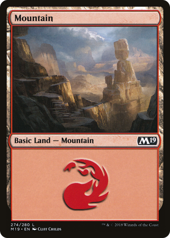 Mountain (274) [Core Set 2019] - The Mythic Store | 24h Order Processing