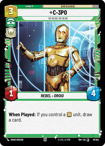 C-3PO (19/104) - Oh Dear, Oh Dear (19/104) [Intro Battle: Hoth] - The Mythic Store | 24h Order Processing