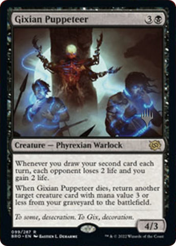 Gixian Puppeteer (Promo Pack) [The Brothers' War Promos] - The Mythic Store | 24h Order Processing
