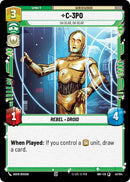 C-3PO (41/104) - Oh Dear, Oh Dear (41/104) [Intro Battle: Hoth] - The Mythic Store | 24h Order Processing
