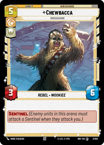 Chewbacca (3/104) - Rrruuuurrr (3/104) [Intro Battle: Hoth] - The Mythic Store | 24h Order Processing