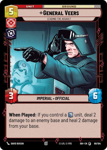 General Veers (68/104) - Leading the Assault (68/104) [Intro Battle: Hoth] - The Mythic Store | 24h Order Processing