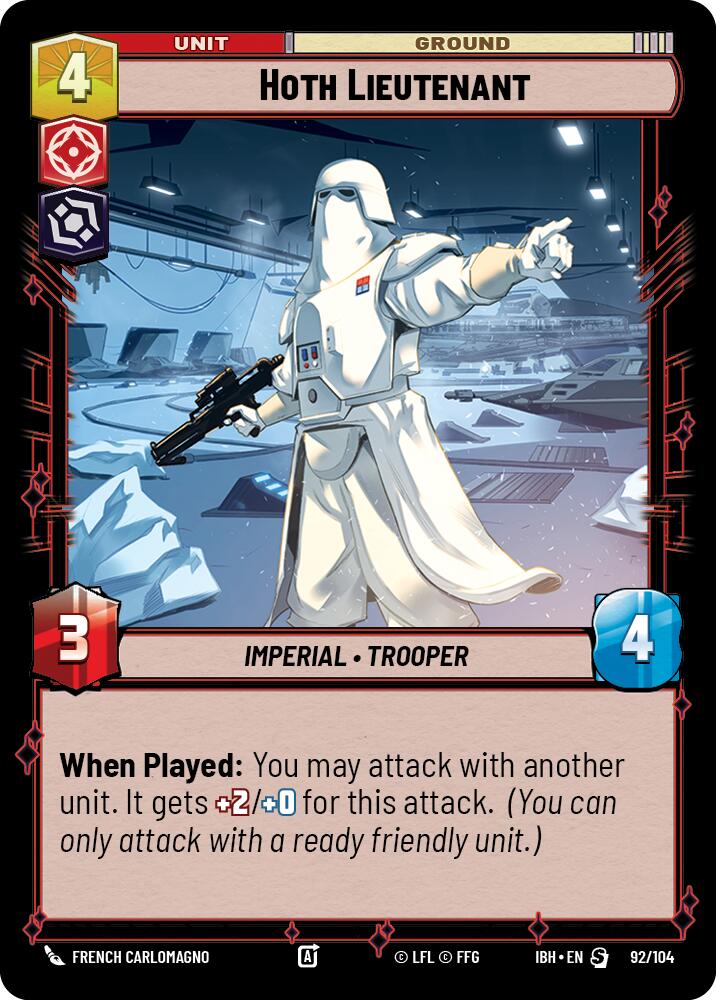 Hoth Lieutenant (92/104) (92/104) [Intro Battle: Hoth] - The Mythic Store | 24h Order Processing
