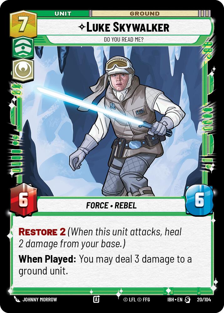 Luke Skywalker (20/104) - Do You Read Me? (20/104) [Intro Battle: Hoth] - The Mythic Store | 24h Order Processing