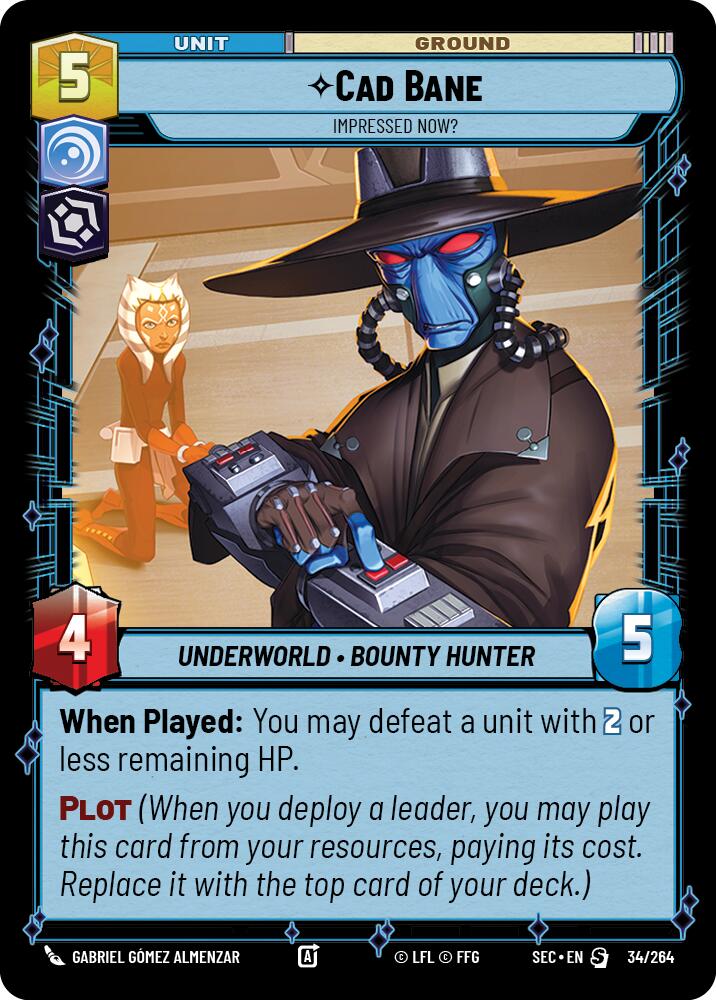 Cad Bane (34/264) - Impressed Now? (34/264) [Secrets of Power] - The Mythic Store | 24h Order Processing