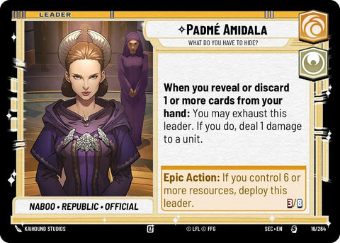 Padme Amidala (16/264) - What Do You Have to Hide? (16/264) [Secrets of Power] - The Mythic Store | 24h Order Processing