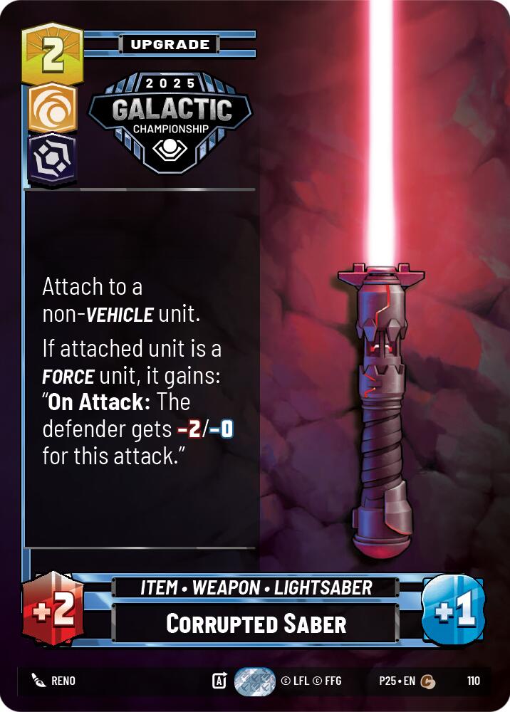 Corrupted Saber (110) (110) [Organized Play Promos] - The Mythic Store | 24h Order Processing