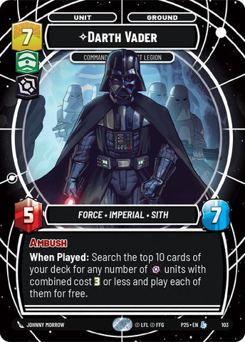 Darth Vader (103) - Commanding the First Legion (103) [Organized Play Promos] - The Mythic Store | 24h Order Processing