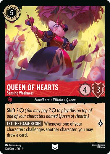 Queen of Hearts - Sensing Weakness (120/204) [Fabled] - The Mythic Store | 24h Order Processing