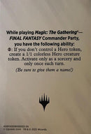 Blank Hero Token [FINAL FANTASY Tokens] - The Mythic Store | 24h Order Processing