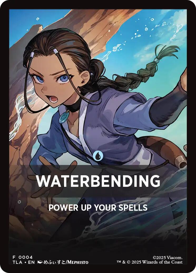 Waterbending Theme Card [Avatar: The Last Airbender Tokens] - The Mythic Store | 24h Order Processing