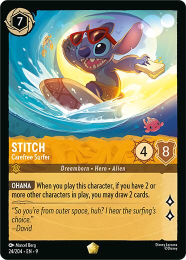 Stitch - Carefree Surfer (24/204) [Fabled] - The Mythic Store | 24h Order Processing
