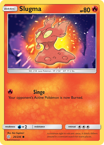Slugma (26/236) [Sun & Moon: Cosmic Eclipse] - The Mythic Store | 24h Order Processing