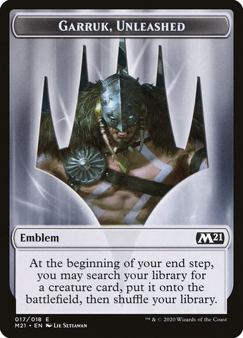 Garruk, Unleashed Emblem [Core Set 2021 Tokens] - The Mythic Store | 24h Order Processing