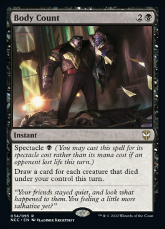 Body Count [Streets of New Capenna Commander] - The Mythic Store | 24h Order Processing