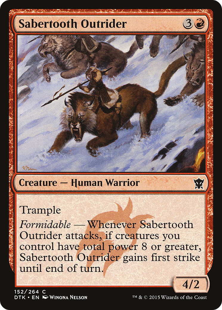 Sabertooth Outrider [Dragons of Tarkir] - The Mythic Store | 24h Order Processing